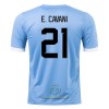 Maglia ufficiale Uruguay E. CAVANI 21 Casa Mondiali 2022 per Uomo